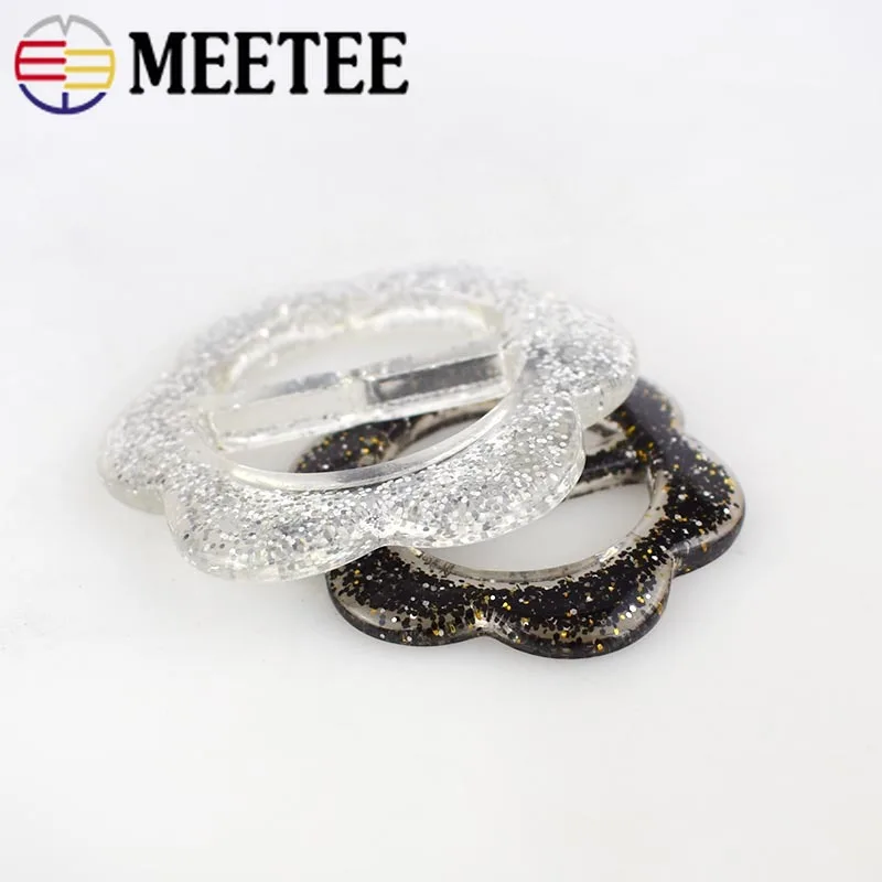 Пряжка Meetee трехскользящая из смолы для шарфа 10 шт. 25/30 мм пряжка украшения талии
