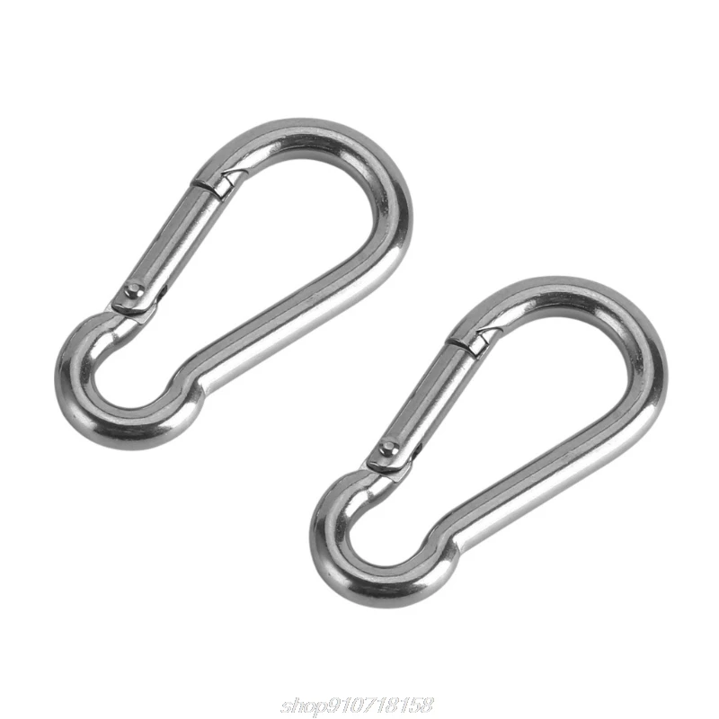 

Adjustable Home Hammock Chain With Two Carabiners Garden Stainless Steel Indoor Outdoor Safety Hanging Chair J01 Dropship