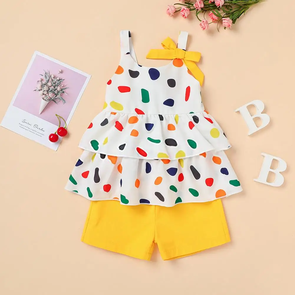

Toddler Dress Girl Sleeveless Dress Girl Cotton Little spoted Baby Girl Clothes Summer Cartoon Summer Print Dress