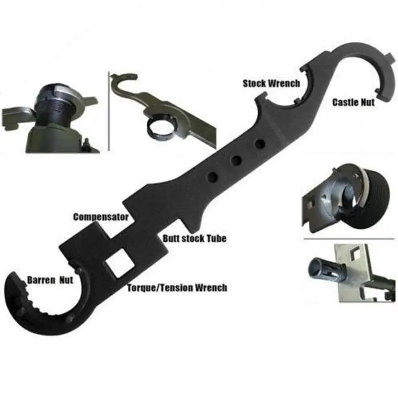 

Ar15 / M4 tool wrench all steel metal large wrench y36-a field multifunctional wrench gun mlok
