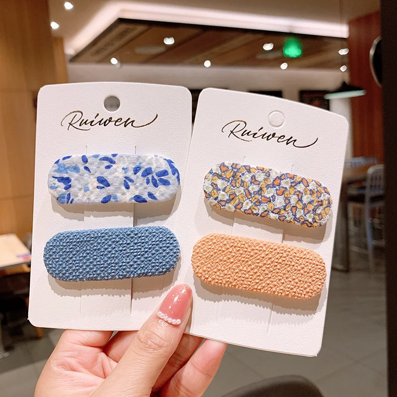 2 unids/lote Simple Color caramelo lindo pelo mujeres pelo pasador chicas BB Clips tocado broches Bobby Pin accesorios para el cabello-2