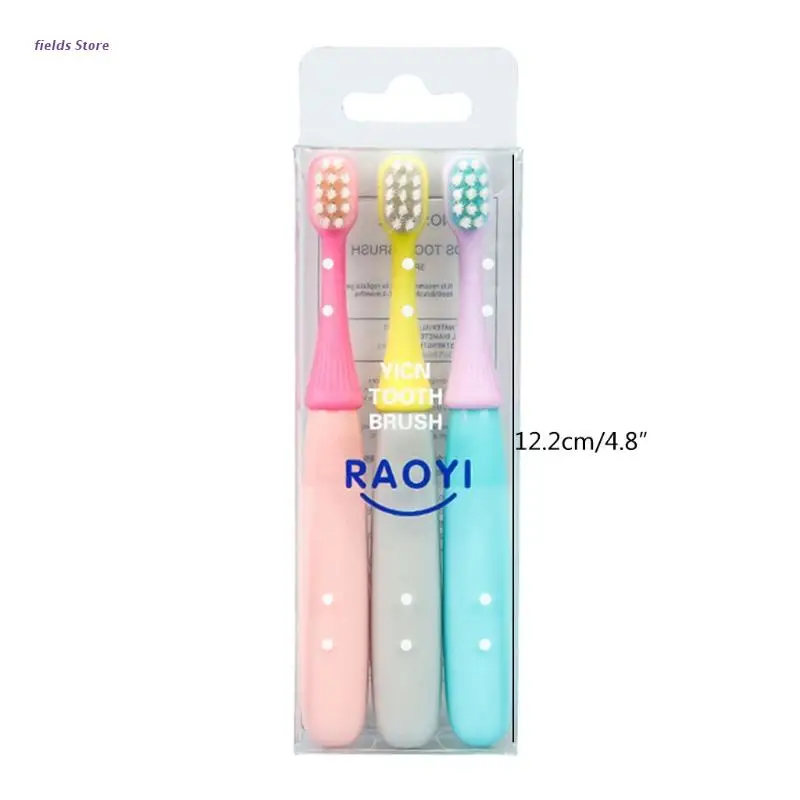 

3 Pcs/Set Soft Bristles Cute Children Toothbrushes Cartoon Mushroom Head Teeth Brush Baby Kids Dental Oral Hygiene Care