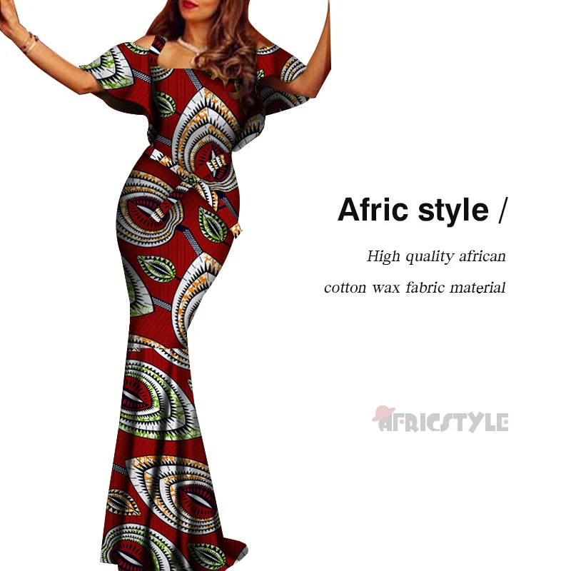 2020 Африканский стиль 100% вощеная ткань женское платье Дашики с принтом
