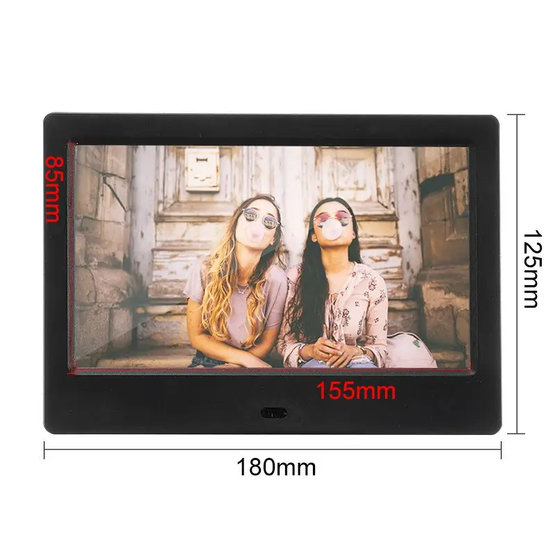 

Multifunction 7'' Screen HD 1024*600 Digital Photo Frame Electronic Album Picture Music Movie Mult-Media Player+Remote Control