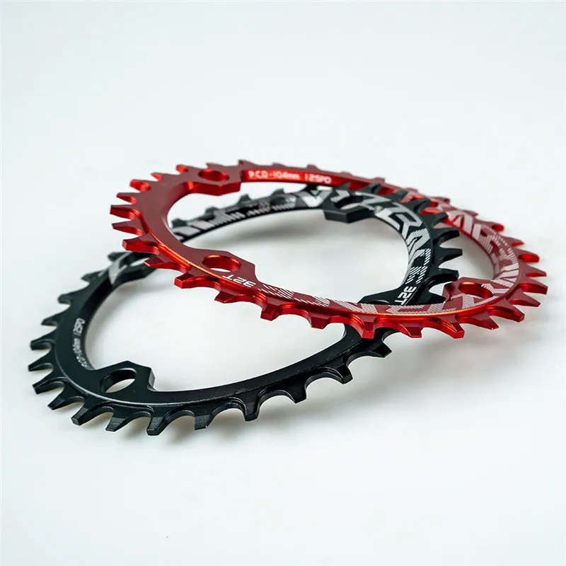 Велосипедная Звездочка zracing 32T 34T 36T 38T BCD104, ЧПУ AL7075 процесс Vickers-твердость 15+ для MTB велосипеда