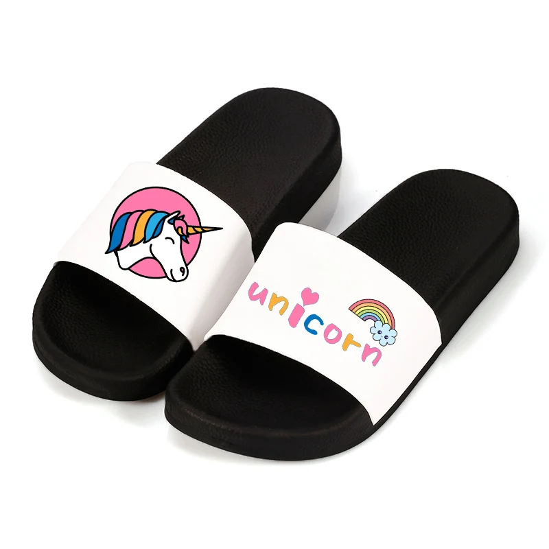 

cute unicorn slippers Women sandalias shoes for woman Home Beach Slides summer EVA athroom Sandalias ladies platform shoes