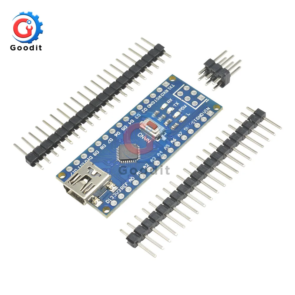 1 шт. мини USB CH340 328P ATmega328P плата контроллера совместима с Arduino драйвер Nano V3.0