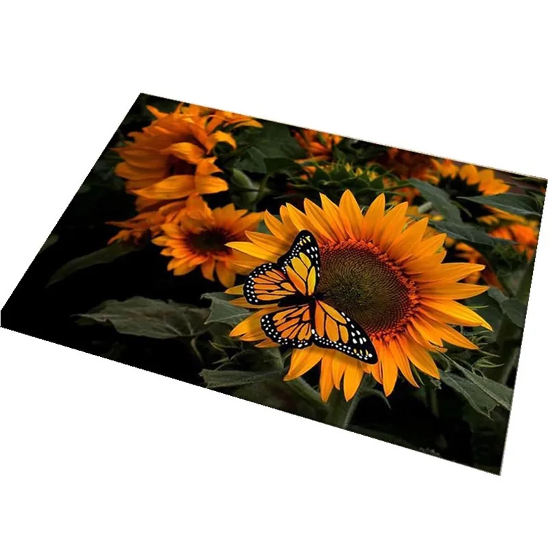 

Floral Shower Carpet In The Bedroom Nordic Bath Mats In The Kitchen At The Plate Antiskid Entrance Mat Bedroom Floor 40*60cm