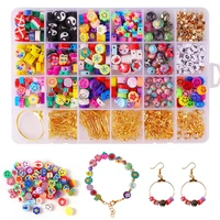 10mm polymer clay beads set fruit smiley clay beads boxed for jewelry making diy bracelets necklace earring accessories