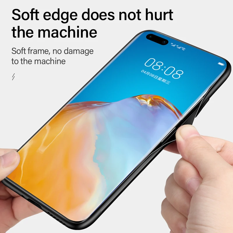 ultra thin cloth texture magnetic holder phone case for huawei p40 p30 p20 p10 lite mate 30 20 pro luxuy silicone fabric cover free global shipping