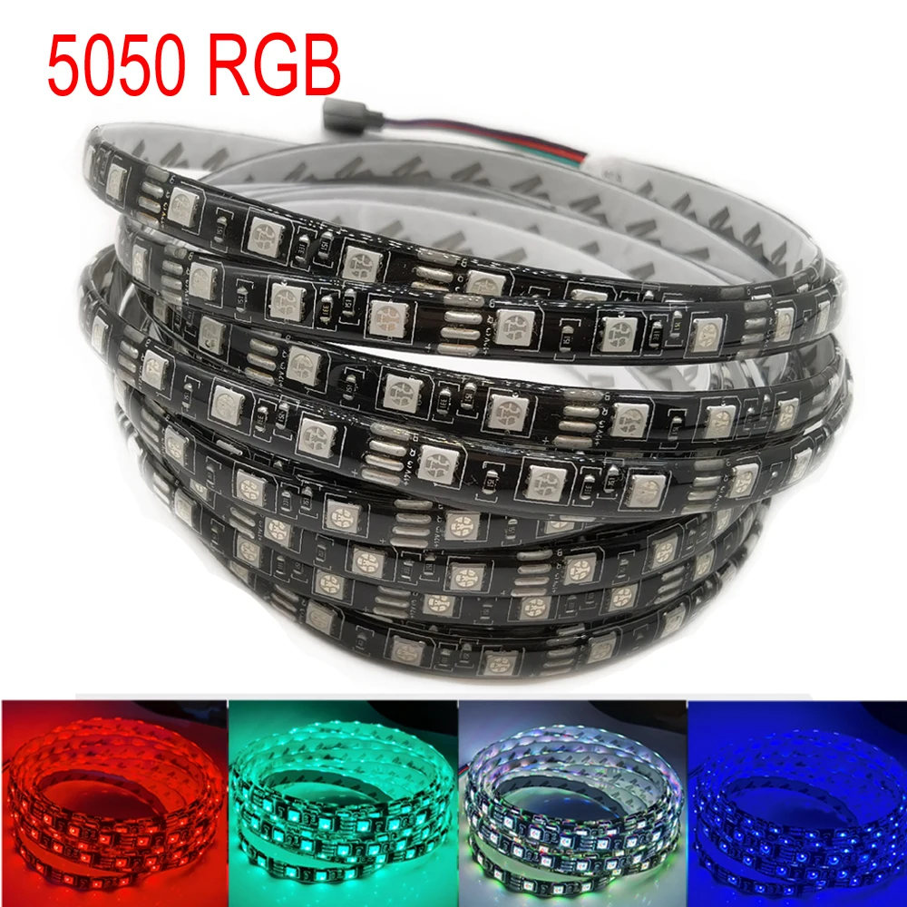 Гибкая светодиодная ленсветильник 5050 RGB 60 светодиодов/м 12 В 0 5/1/2/3/4/5