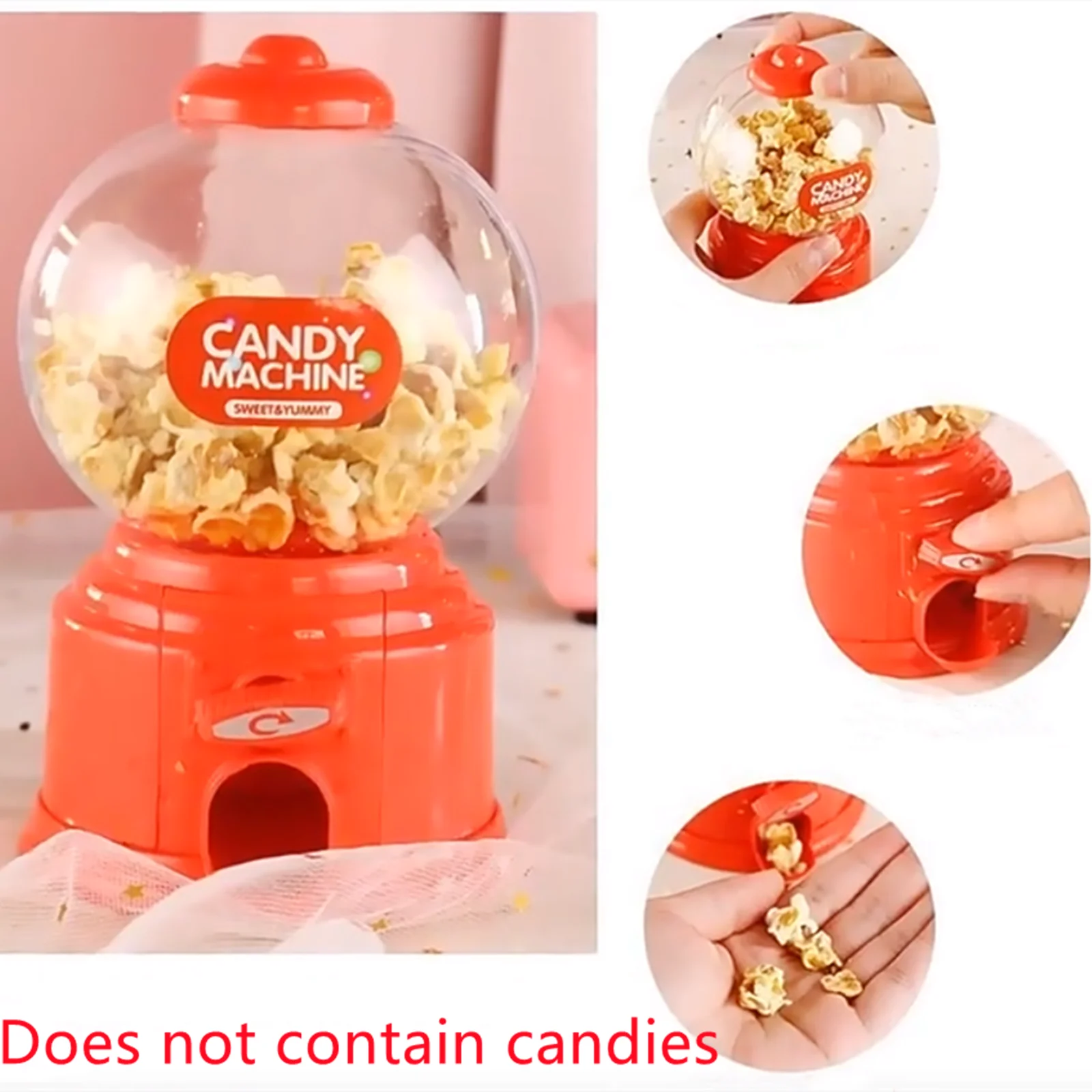 

Mini Candy Machine Bubble Dispenser Cute Sweet Piggy Bank Coin Bank Kids Toys Children Gift Coin Storage Box Desktop Decoration