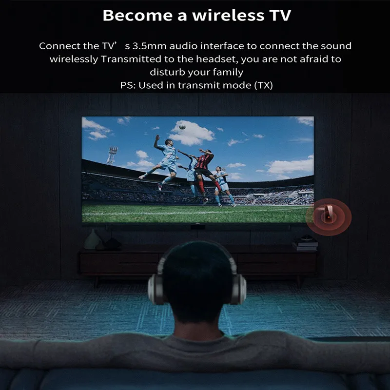 

5.0 Bluetooth Adapter Wireless Audio AUX Bluetooths Transmitter Receiver Computer Adaptador Mini Sender for Car TV Earphone