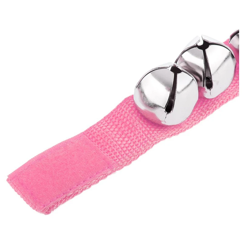 

1 Pair Wrist/Ankle Bells Instrument Toys for Baby Kids - Pink, L