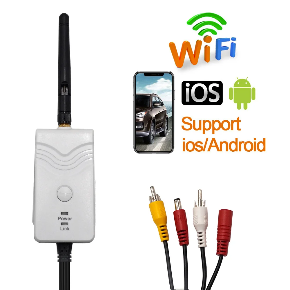 

New WiFi Transmitter 903S Signal Repeater for Wireless Car Rear View Backup Camera iPhone IOS & Android HD PK 903W