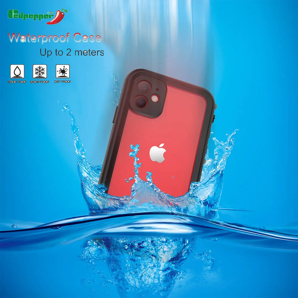Для iphone 11 Pro Max Redpepper Водонепроницаемый IP69 подводный 2 м жизнь водонепроницаемые ударопрочный жесткий чехол для iphone XS Max X XR