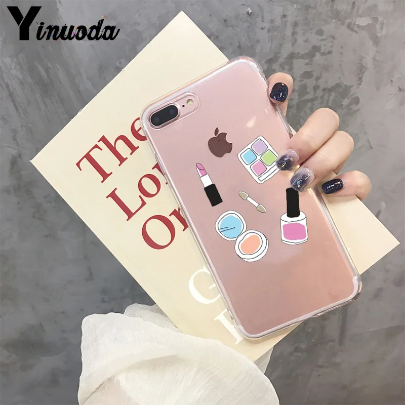 Косметика Yinuoda помада для макияжа лак ногтей популярный чехол телефона Apple iPhone 8 7 6