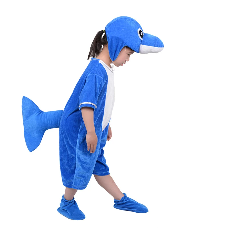 Хэллоуин детский косплей костюм дельфина животное мультфильм танцевальный