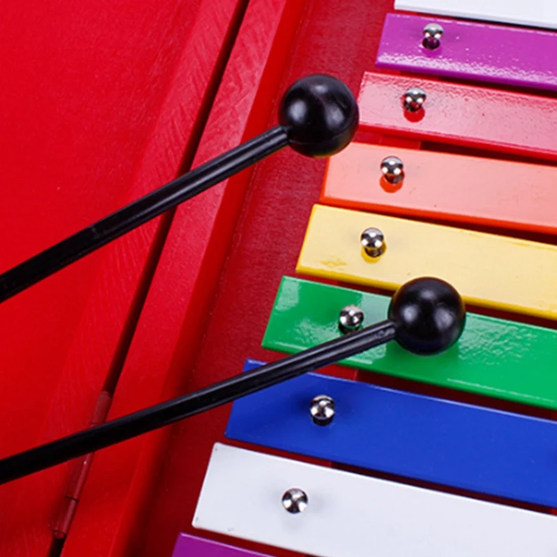 

Aluminum Sheet 15 Note Xylophone in Wooden Case - Easy Play Songs Included the Best Gift for Children