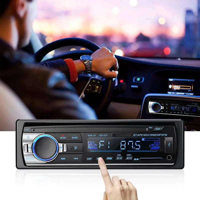 Новинка-Bluetooth автомобильный аудио стерео приемник-Bluetooth одиночный DIN в тире 12 В FM