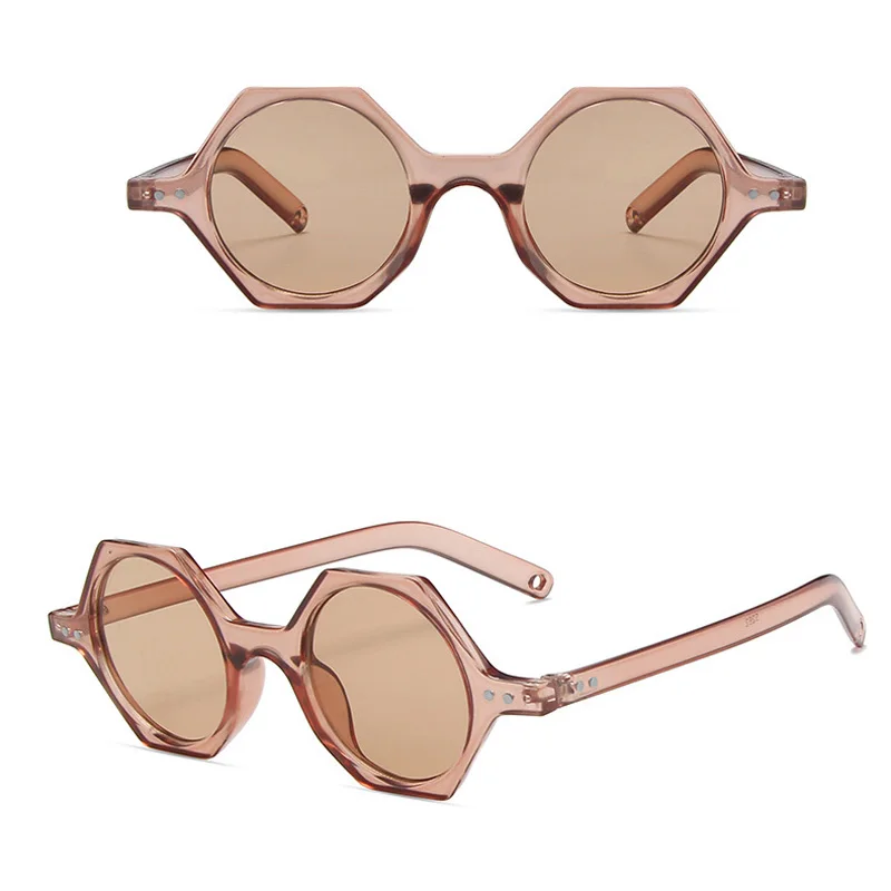 

Elbru Fashion Polygon Sunglasses Retro Women Glasses Ultralight UV400 Sungshades Colorful Lens Eyewear For Female Oculos De Sol