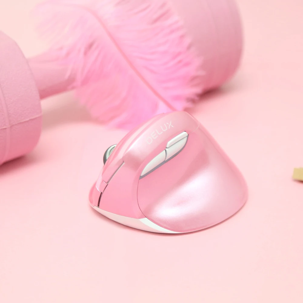 Мышь Вертикальная Delux M618Mini беспроводная эргономичная 2 4 ГГц 2400 DPI|Мыши| |