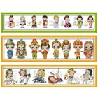 Joy Sunday штампованные наборы крестиков One World узоры 14CT 11CT Счетный принт Ремесла декор рукоделие вышивка ручная работа наборы