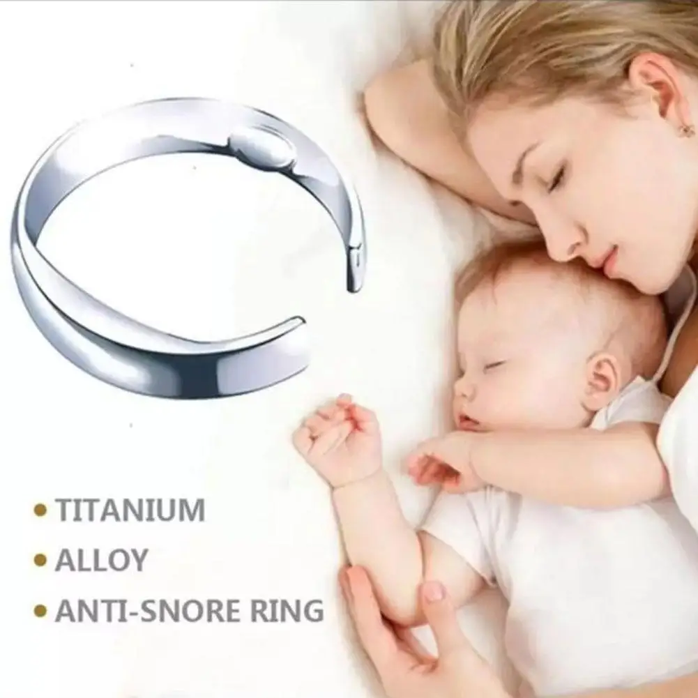 Модное кольцо против храпа Магнитная терапия Лечение акупрессуры помощь при сне