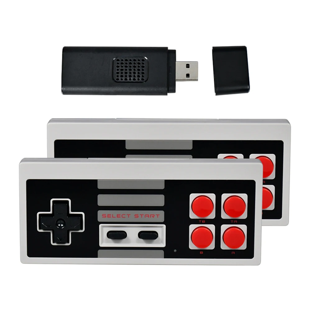 

Powkiddy PK02 USB TV Game Console Stick 8 Bit Wireless Controller Build In 620 Classic Video Games Player Gaming HD Machine