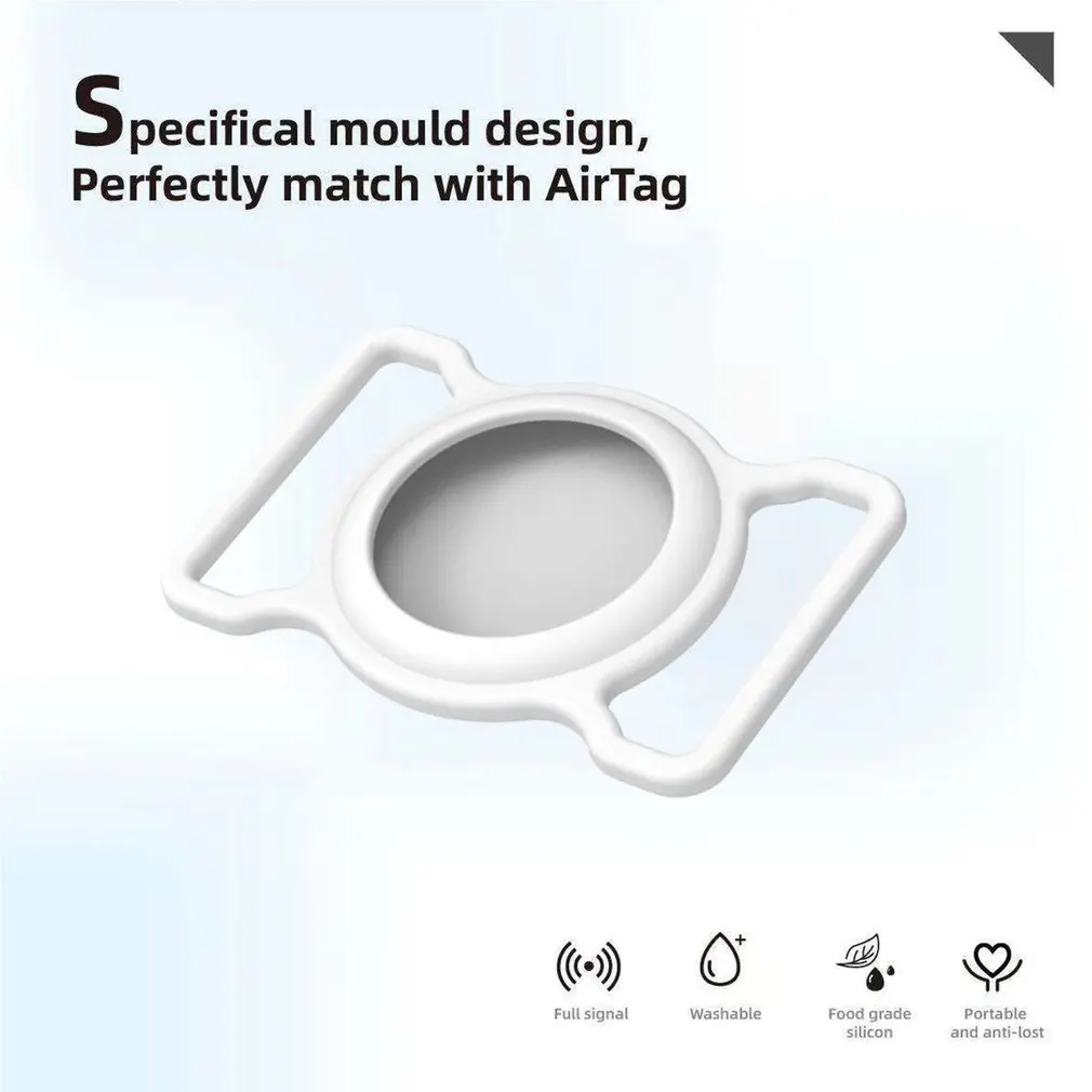 Чехол для Apple Airtag силиконовый защитный чехол домашних животных с GPS-отслеживанием