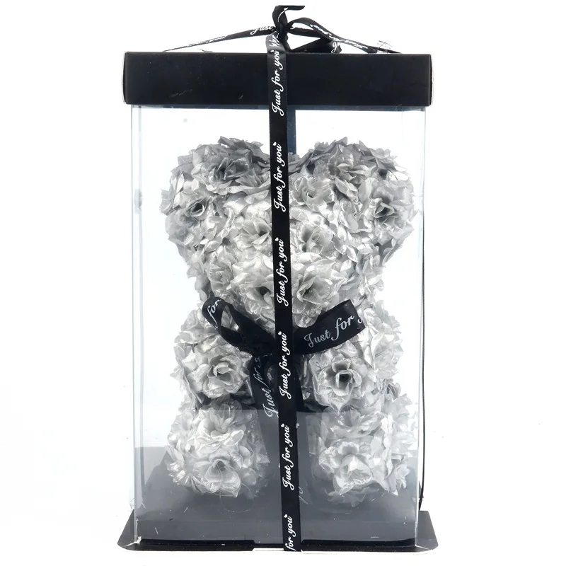 2019 25 см золотой Мишка розы из искусственной пены Роза для свадьбы дня рождения