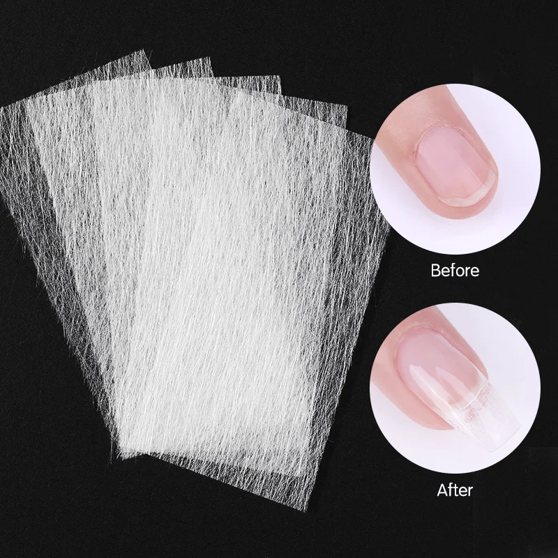 Профессиональный стекловолокно для ногтей расширение ногтей Fibernails набор акриловых наконечников наращивание ногтей упаковка волоконного стекла строительный гель
