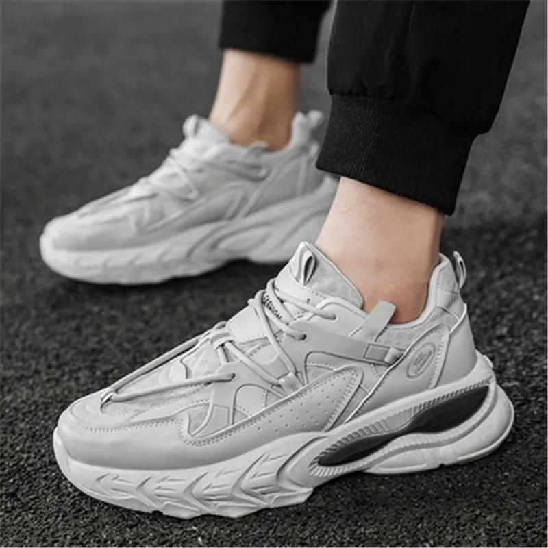 Кроссовки мужские Осенние повседневные на толстой подошве с сеткой