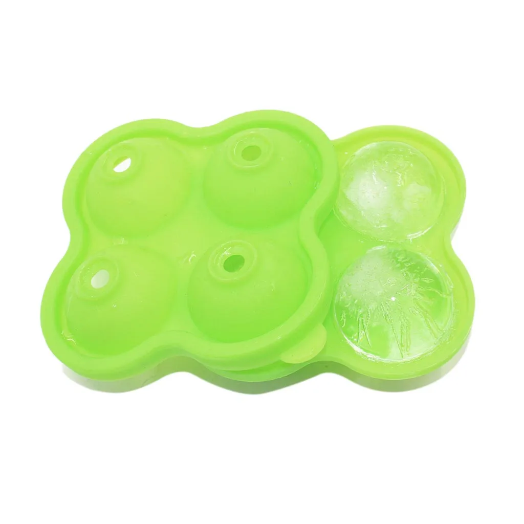 Силиконовая форма для льда 4-кавитационная виски кубиков мороженого кухонный