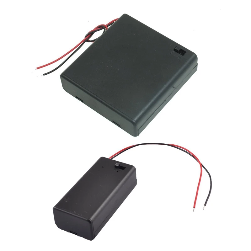 

Пластиковый переключатель ВКЛ./ВЫКЛ. 4x1,5 V фотоэлемент с черной крышкой и двойной фотоэлемент держатель батареи чехол