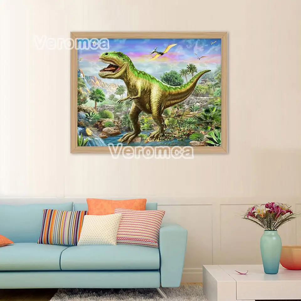5D алмазная вышивка сделай сам животные динозавра живопись полное сверление