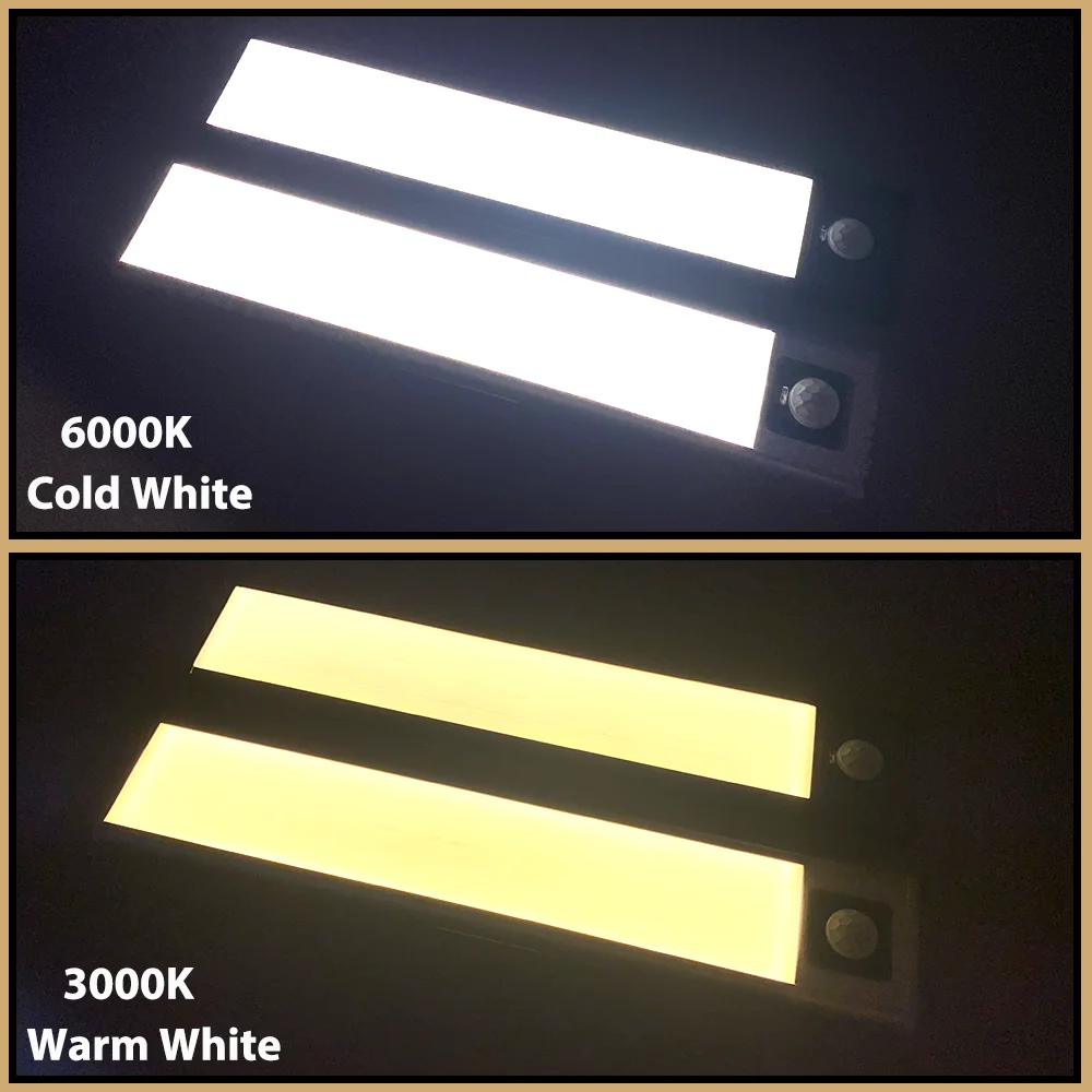 led cabinet light 102040cm motion sensor cabinet lights kitchen cabinet lighting usb rechargeable magnetic led cabinet lights free global shipping