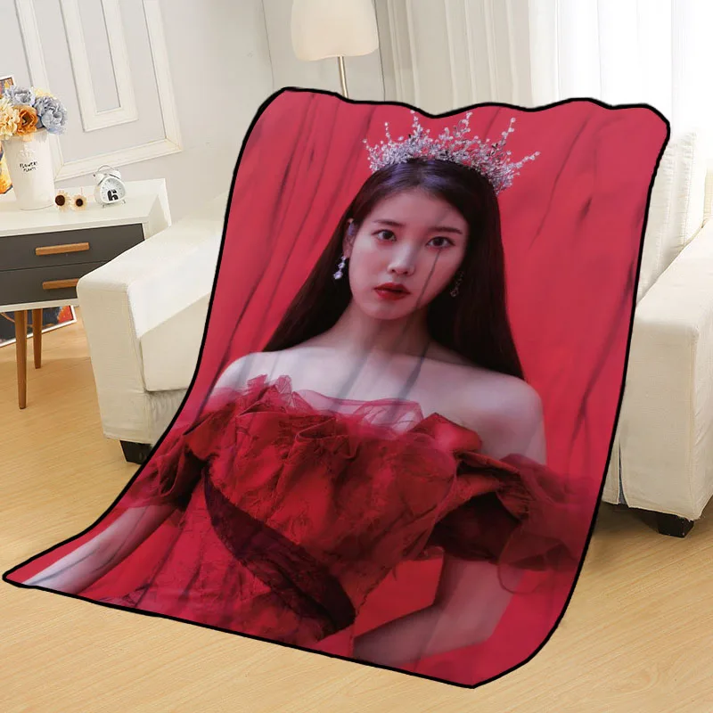 

Custom IU Blankets For Beds Throw Blanket Soft Blanket Summer Blanket Anime Blanket Travel Blanket