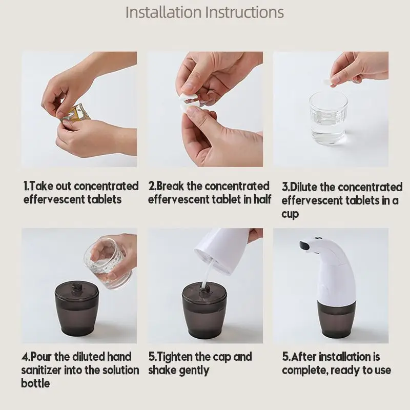 

Smart Automatic Induction Foam Soap Dispenser 330Ml Touchless ABS Electroplated Sensor Hand Sanitizer Bottle Antibacterial