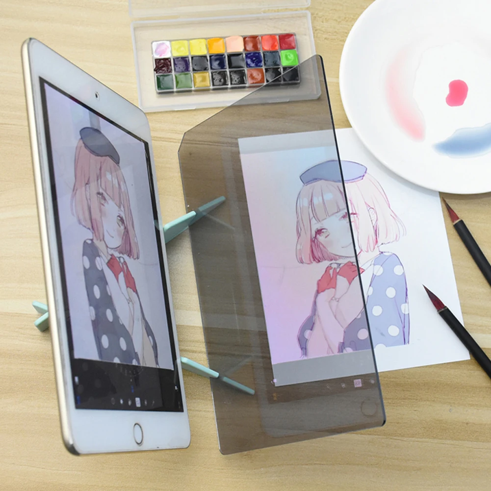 Доска для рисования плоттеров отражающая эскиз приглушающая Скоба зеркальная