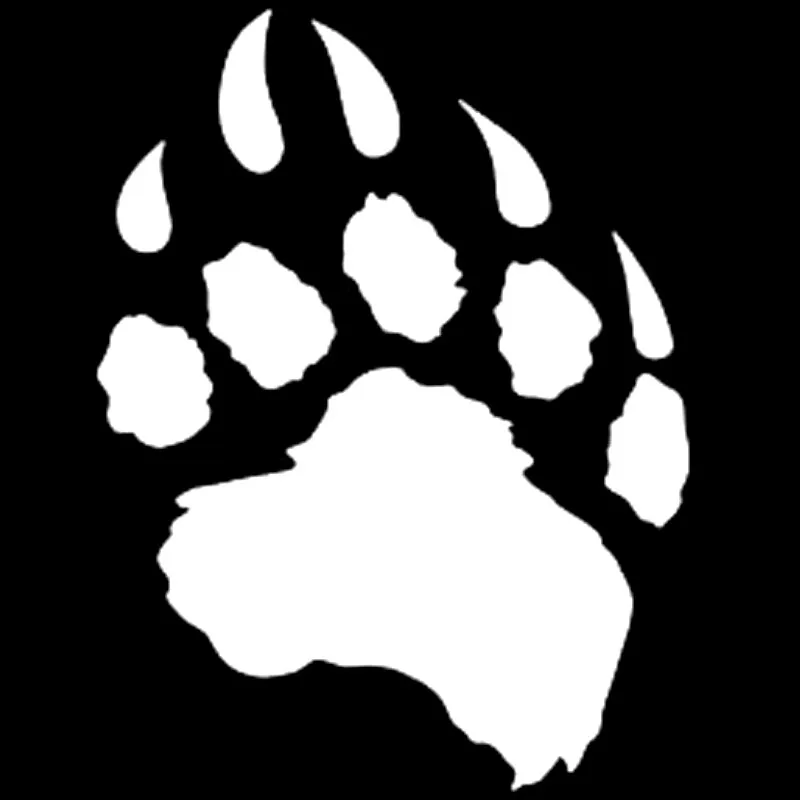 

15cmx11cm Funny bear paw print Vinyl Car stickers Decals Motorcycle Accessories Car-Window Decorative Goods PVC