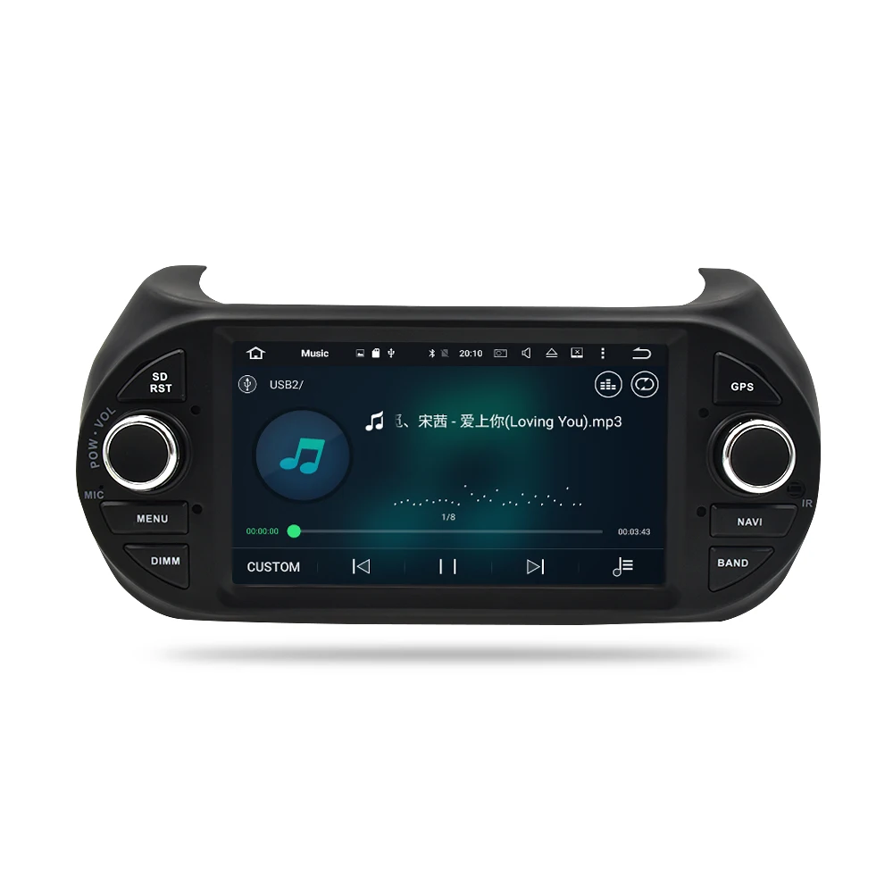 4 грамма Android 9 0 автомобильный стерео dvd головное устройство для Fiat Fiorino 2008 2015 Qubo