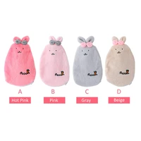 cartoon water injection hot water bottle explosion proof watering plush warm water bag plush rabbit removable hand warmer fit