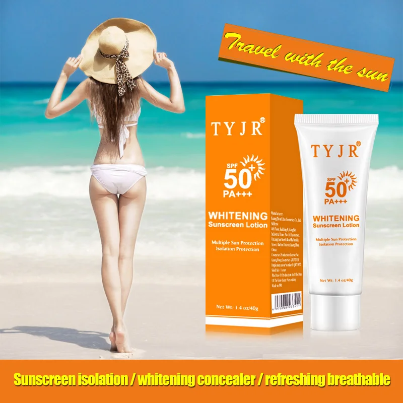 Солнцезащитный лосьон для лица с SPF 50 отбеливающий крем защиты кожи от солнца