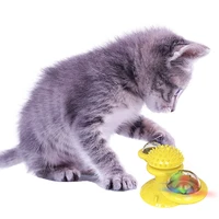 windmill toys for cats turntable teasing interactive puzzle whirling cat play game toys scratching tickle pet ball squeak toys