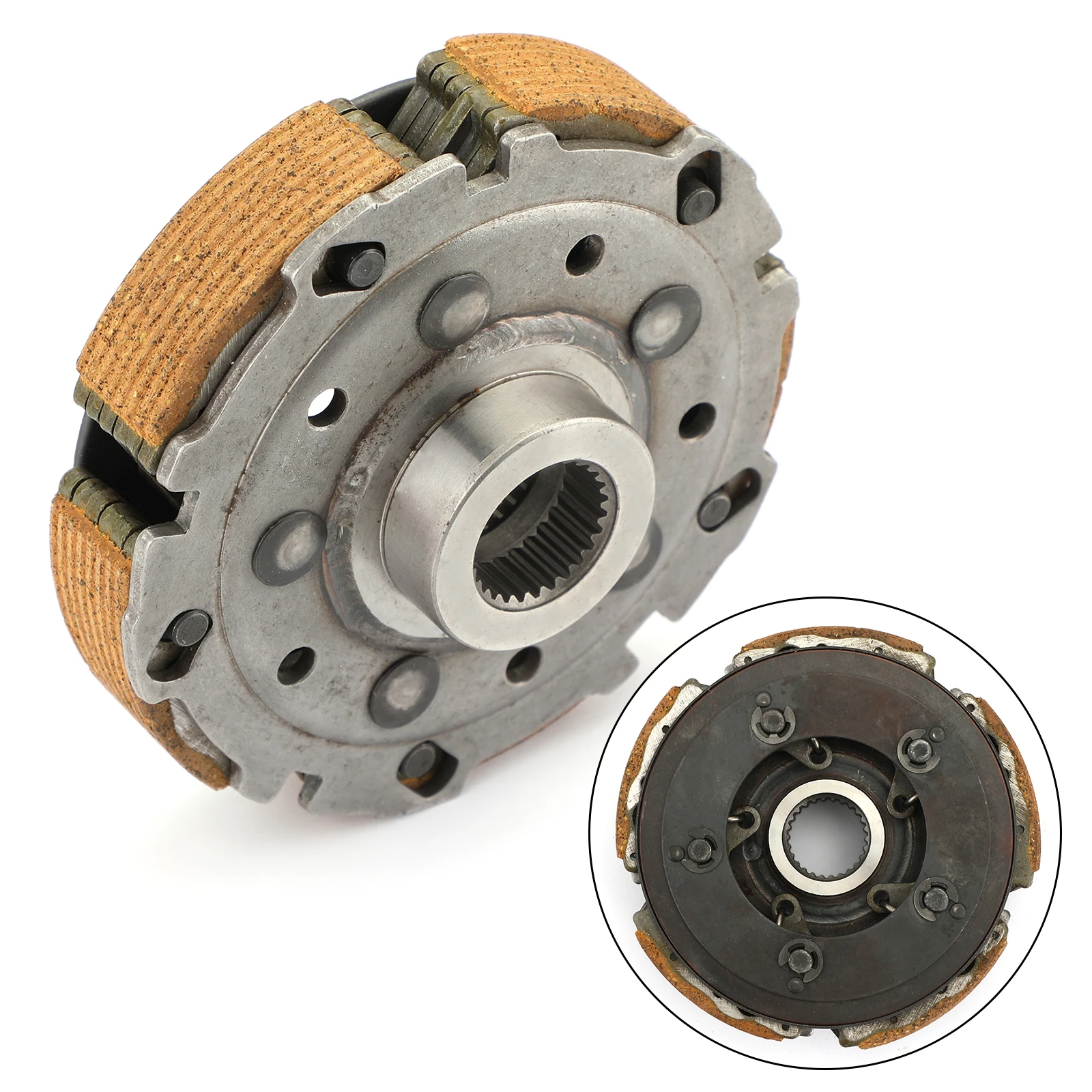 

Areyourshop for HISUN UTV ATV 500 700 UTV700 for COLEMAN for Bennche Bighorn YS500 Wet Clutch Shoe Carrier Assy with Spring