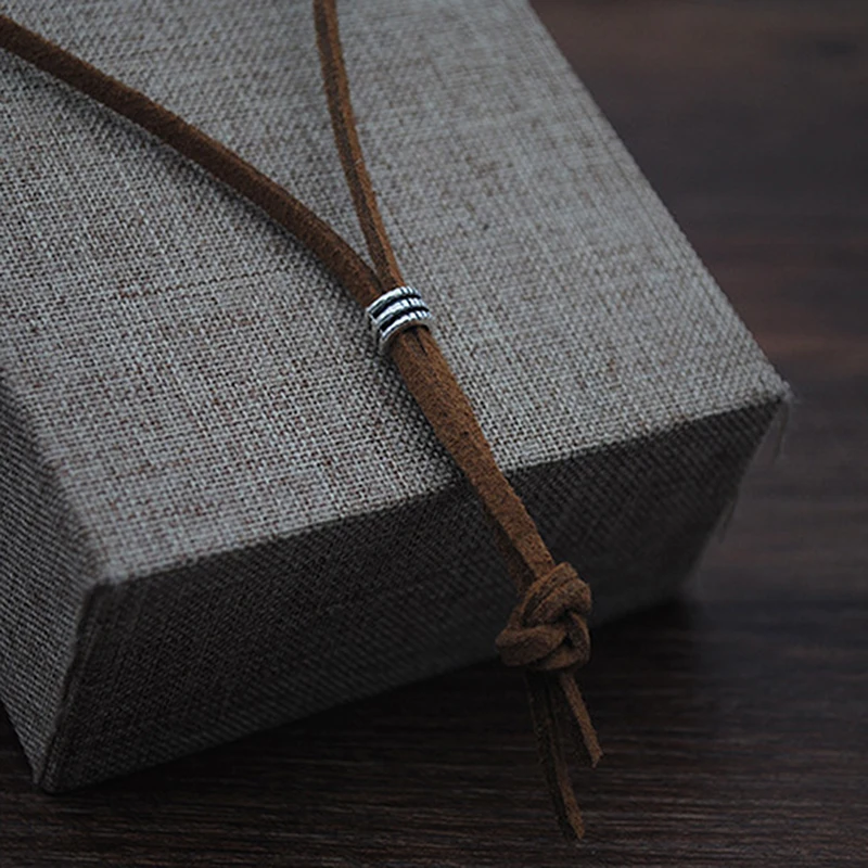 Ожерелье с кулоном для женщин длинный веревочный чокер зимнего свитера богемный