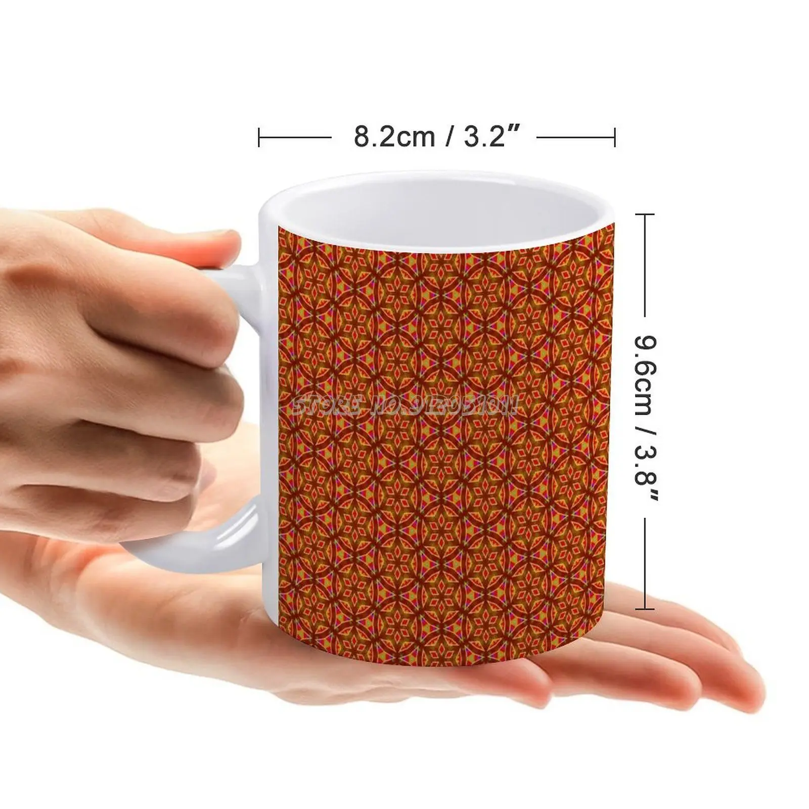 Художественная разноцветная и белая кружка керамическая креативная для пар