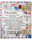 TOADDMOS A mi NietaНето Air Mail флисовое покрывало с принтом любимый подарок для внучкивнука диван ворсовое теплое одеяло тонкое одеяло