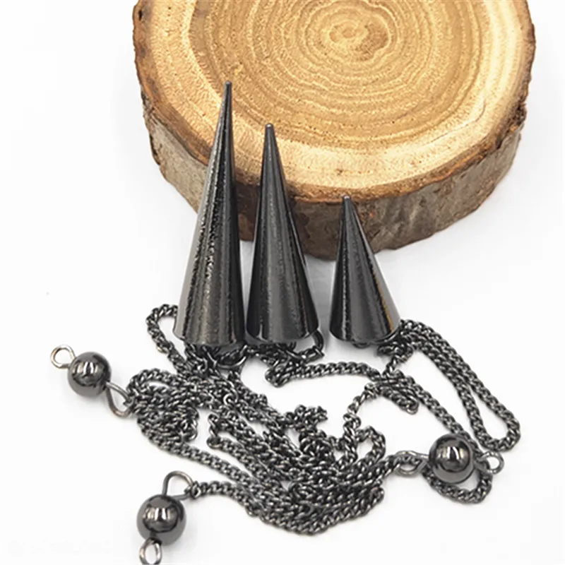 pendulums for dowsing pendule de reiki pendant Healing Pyramid spiritual pendulum for dowsing Copper meatl Charms Chakra Amulet